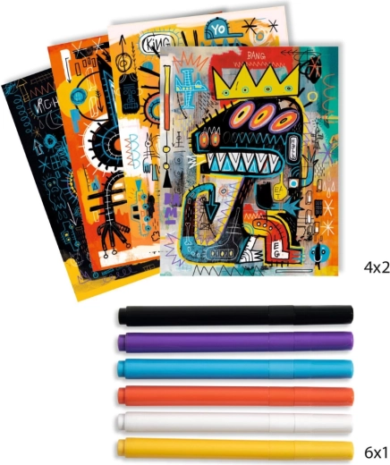 Carnets de croquis et feutres pour créer immédiatement