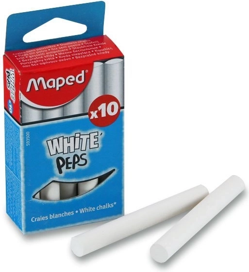 Craies rondes blanches Maped 10 pcs