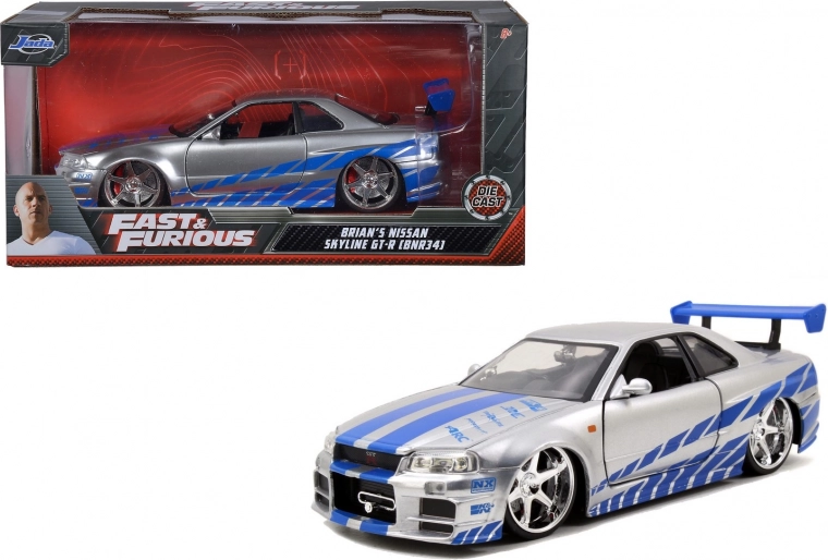 Auto rapide et furieux 2002 Nissan Skyline 1:24