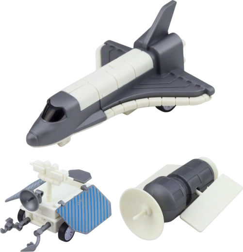 Navette spatiale et satellite pour missions orbitales