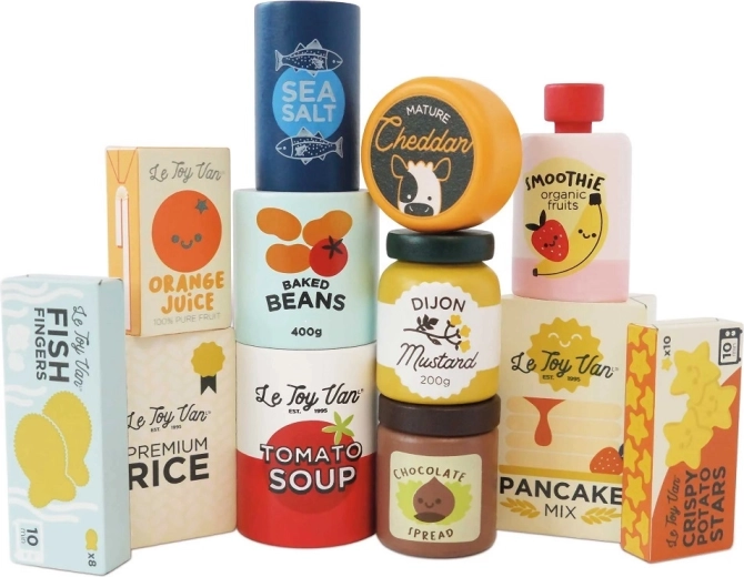 Le Toy Van - Ensemble d’aliments en bois pour enfants
