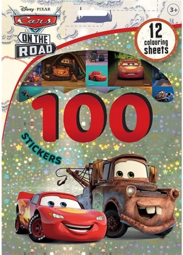 100 autocollants avec coloriages de voitures