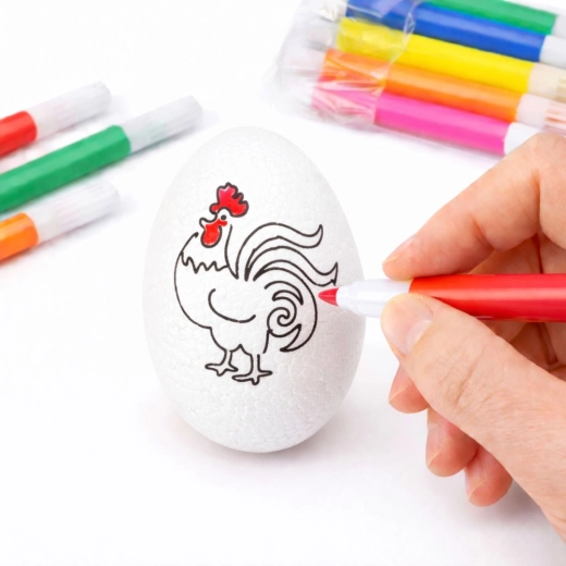 Motif de coq préimprimé
