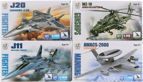 Maquette d’avion à construire pour enfants (4 modèles)