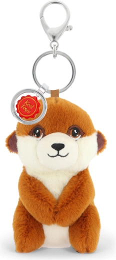 Porte-clés en peluche suricate 12 cm Keeleco