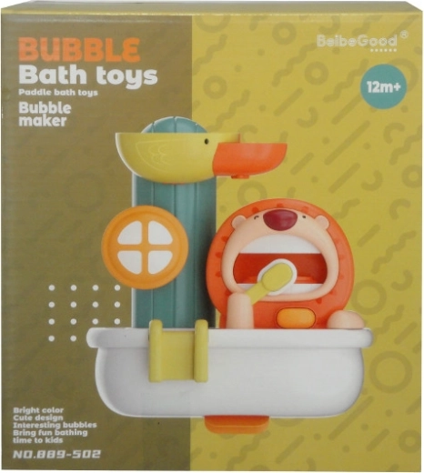 Jouet de bain lion avec brosse à dents et bulles