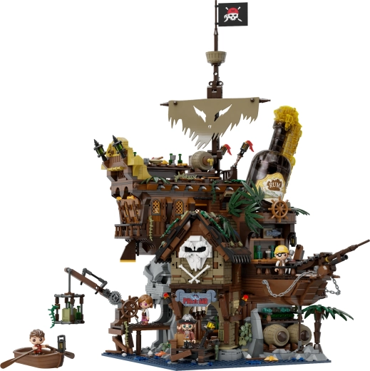 Grand set avec minifigurines et embarcation