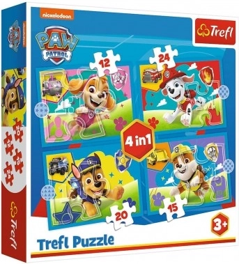 Puzzle 4v1 Pat'Patrouille Chiots Courants