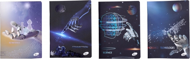 Cahier A5 ligné Robots
