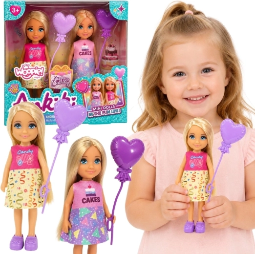 Ensemble d’anniversaire de mini-poupées Woopie Royal Ankiki Candy et Cakes