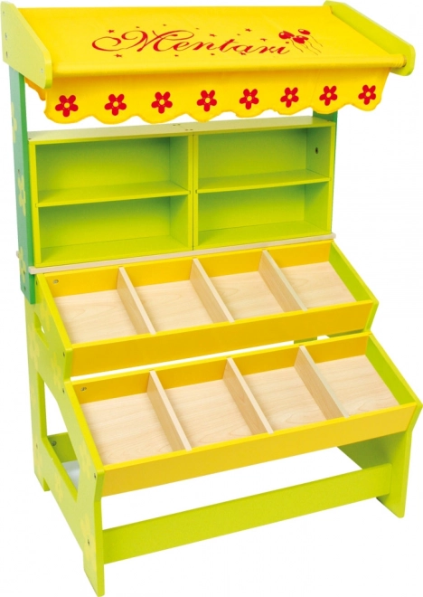Small foot stand de marché en bois pour enfants Max