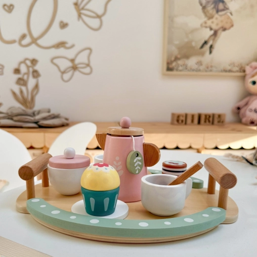 Ensemble pastel pour les goûters de thé des enfants