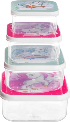 Lot de 4 boîtes pour un portionnage facile des goûters