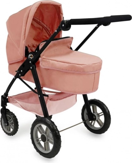 Poussette pour poupées 2-en-1 rose