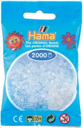 Hama mini perles à repasser transparentes 2000 pcs