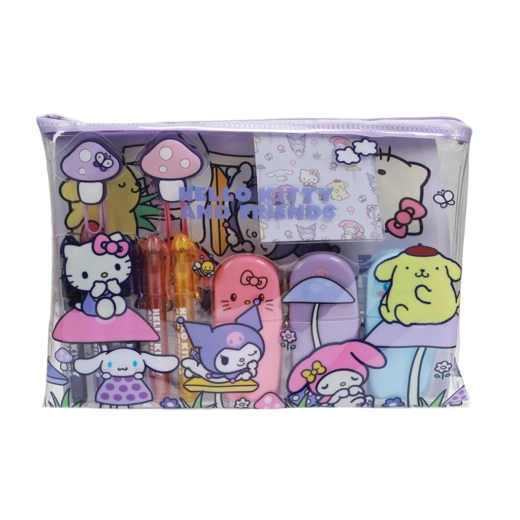 Hello Kitty et ses amis – grand set scolaire au motif Mushroom
