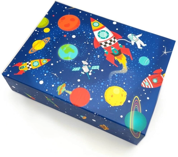 Coffret cadeau au motif galactique