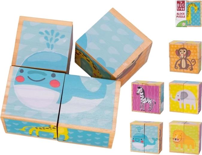 4 blocs, 4 adorables images d’animaux