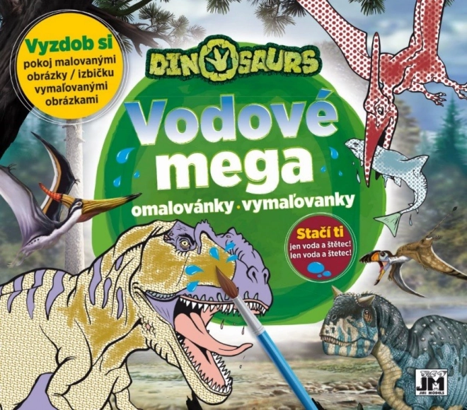 Jiri Models méga coloriages à l’eau dinosaures - 1 pièce