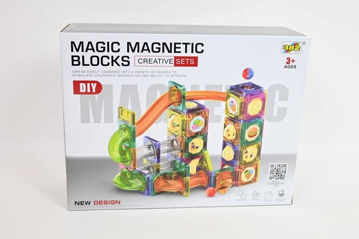 Kit de construction magnétique – circuit à billes 94 pièces