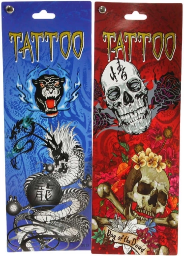 Tatouages temporaires pour enfants – lot de 6 planches
