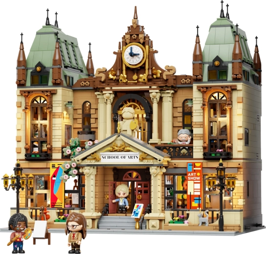 Façade impressionnante de l’école d’art riche en détails