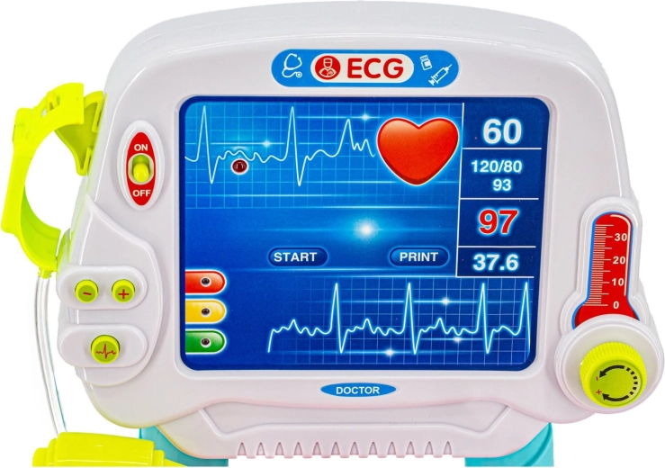 Moniteur ECG interactif sur le chariot