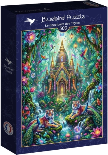 Puzzle Bluebird réserve de tigres 500 pièces