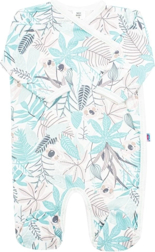 Combinaison bébé en coton avec fermeture latérale New Baby Lovely verte
