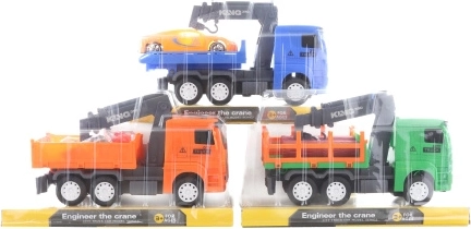 Camion de chantier en plastique à inertie 22 × 12 × 7,5 cm