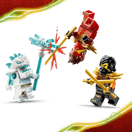 Les héros NINJAGO contre la Créature de glace