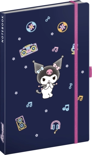 Carnet ligné Notique Notes Kuromi 13 × 21 cm