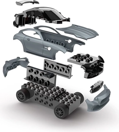 Compatible avec des briques de construction