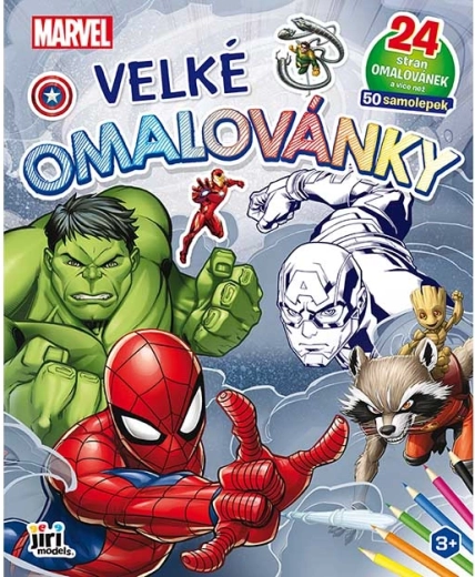 Grand cahier de coloriage Marvel