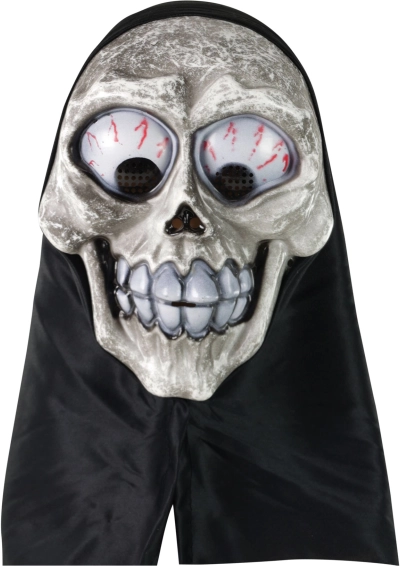 Masque de crâne avec foulard pour Halloween
