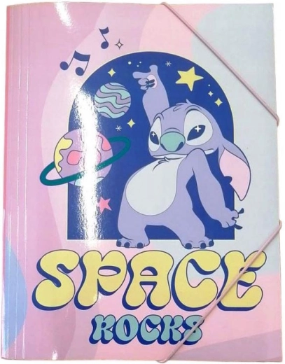 Protège-cahiers Lilo et Stitch A4 avec élastique - 1 pièce