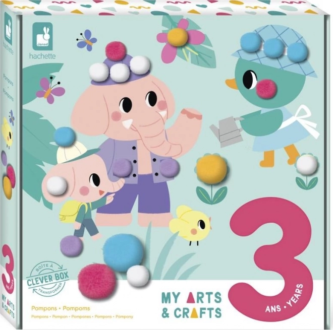 JANOD My Arts & Crafts : Pompons – set pour enfants