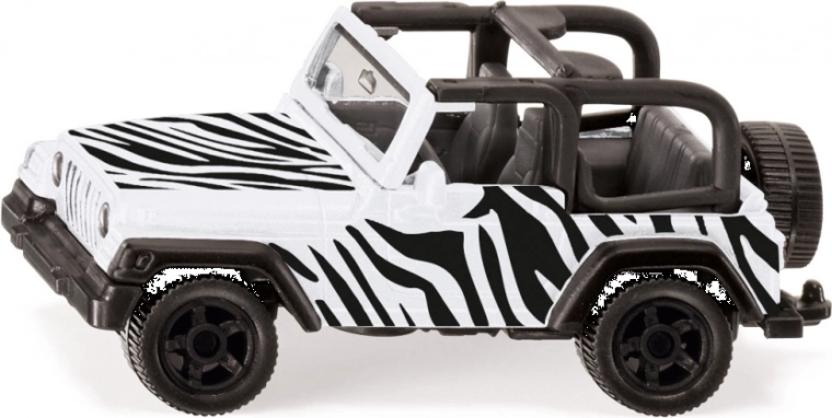 Siku Jeep Wrangler Safari – modèle métallique 1:55 avec dispositif d’attelage