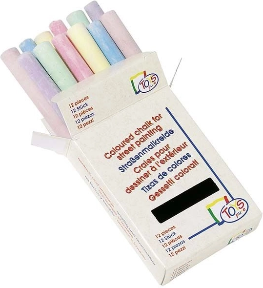 Craie colorée pour tableau ou asphalte