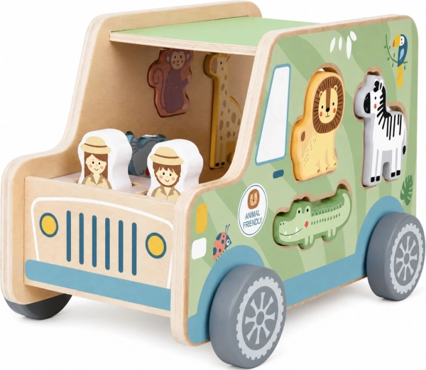 Véhicule et espace de rangement pour les figurines