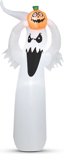 Fantôme d’Halloween gonflable avec éclairage LED, 180 cm