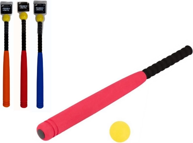 Batte de baseball en mousse avec balle - 1 pièce