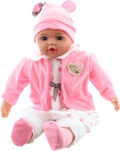 Bébé fille en robe à fleurs 50 cm