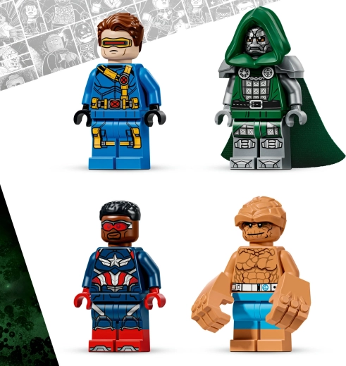 Quatre minifigurines Marvel