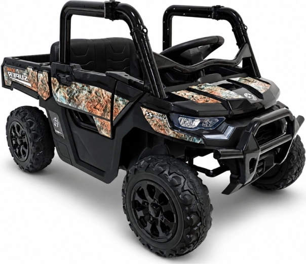 UTV électrique tout-terrain pour enfants 4x4 24 V noir