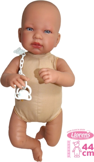 Poupée bébé réaliste avec sons et corps doux 44 cm