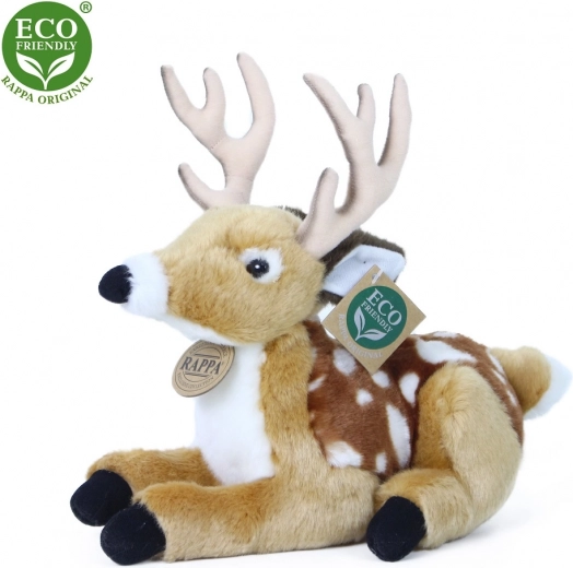 Cerf/faon en peluche couché 21 cm ECO-FRIENDLY