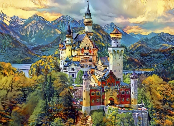 Puzzle Neuschwanstein 1000 pièces BLUEBIRD