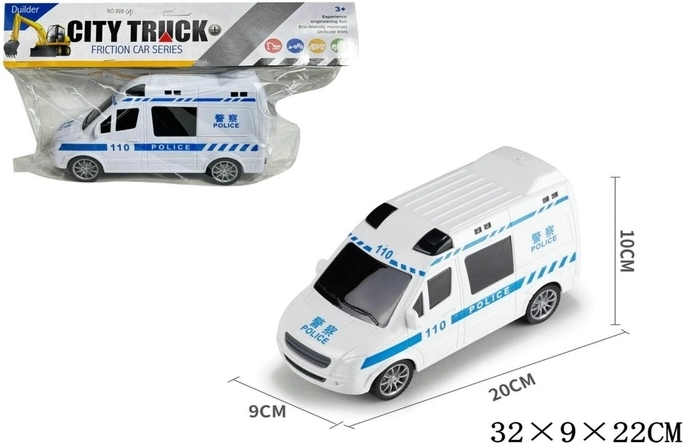 Voiture de police à propulsion mécanique