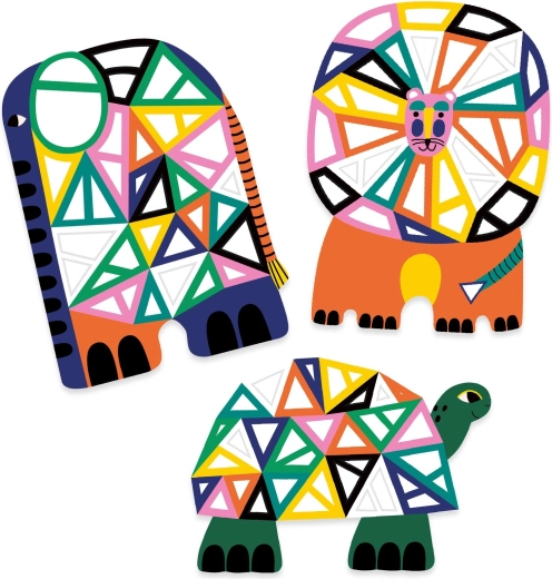 Mosaïques faciles avec des animaux de la savane